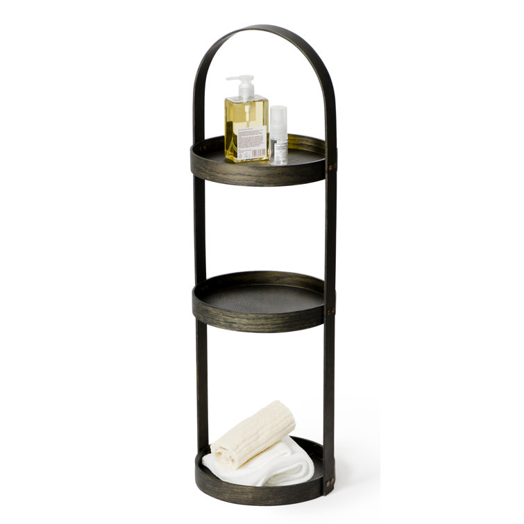 Belfry Bathroom Belinda Wood Free Standing Shower Caddy Wayfair.co.uk